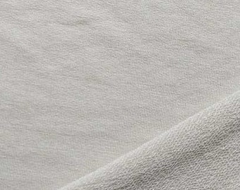 Ecovero French Terry sweat fabric soft fine, light beige