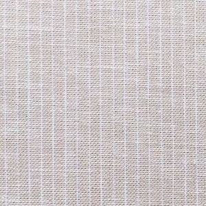 Halbleinen Leinen Baumwolle schmale Streifen, weiß beige