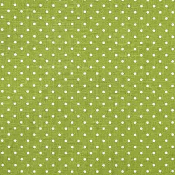 Baumwollstoff kleine Punkte Petite Dots, weiß gelbgrün