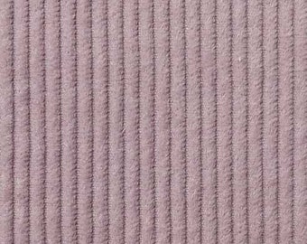 Wide corduroy fabric, sold by the meter, plain, light feather