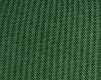Canvas fabric plain, dark green