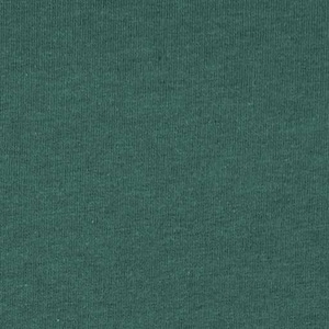 May include: A close-up of a dark green fabric, showing a textured surface with vertical ribbing. The material appears to be a knit or jersey type. The colour is a deep, rich green, with no visible patterns or designs. The fabric is evenly lit.