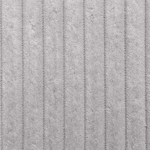 Wellnessfleece Plüsch Fake Fur vertikale Streifen, taupe