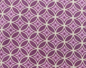 Tissu viscose popeline pour chemisier motif graphique, lilas violet beige clair