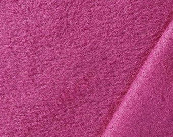 Fleecestoff Lambskin uni, pinkiges Beere