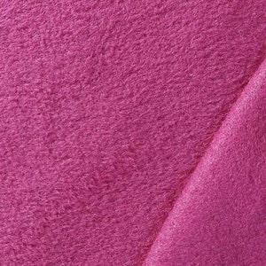 Fleecestoff Lambskin uni, pinkiges Beere