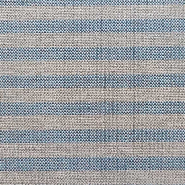 Outdoorstoff Teflon Streifen 1 cm, blau natur
