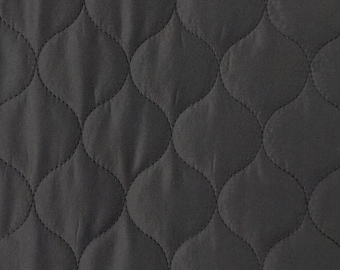 Gotas de tejido acolchado, 3 capas, ligeramente acolchado, negro