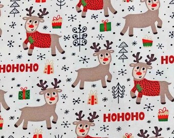 New Rudolph Christmas reindeer deer fabric