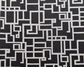 Tissu jersey motif graphique, gris clair noir