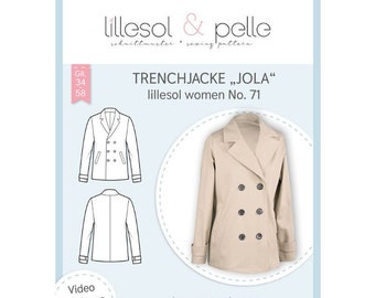 Papierschnittmuster Trenchcoat Damen Trenchjacke JOLA Lillesol Women No. 71