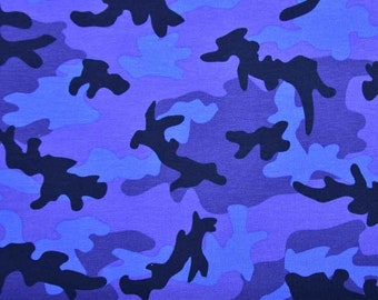 Preis=0,5m Funktionsstoff Camouflage schwarz blau Sportstoff 