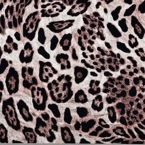Viskose Twill Leopardenmuster, braun