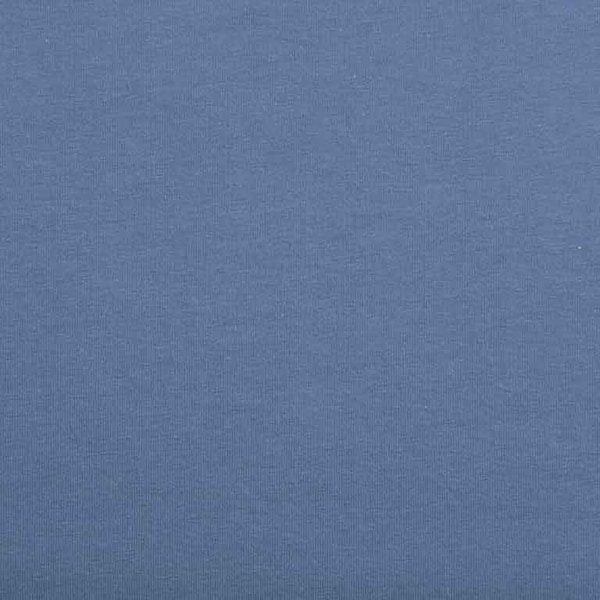 French Terry Sweat uni, jeansblau