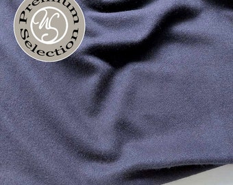 Jacket fabric wool fabric Wool Blend soft, dark blue - Made in Italy