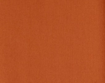 Baumwollstoff uni, dunkles terracotta