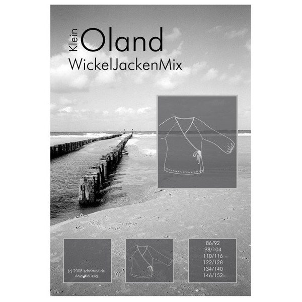 Farbenmix Wickeljacke KleinOland Schnittmuster