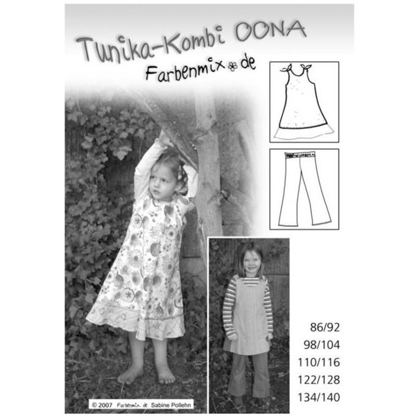 Schnittmuster Tunika Hose Oona Farbenmix