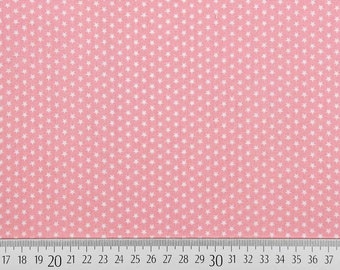 Baumwollstoff Mini Stars kleine Sterne, rosa