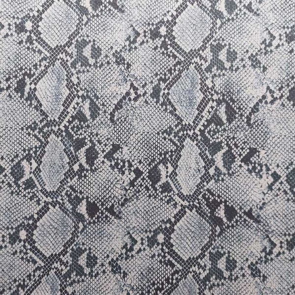 Imitation suédine motif serpent imprimé serpent, gris beige clair