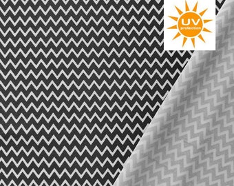 Bañador de baño Lycra tejido jersey funcional estampado zigzag, blanco negro