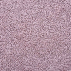 Teddyfleece Teddyfell aus Baumwolle, helles altrosa