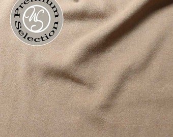 Jacket fabric Wool Blend soft, camel - Made in Italy