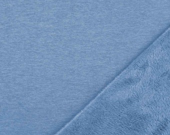 Alpenfleece Sweatstoff uni, jeansblau