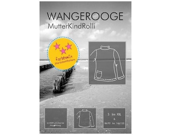 Naaipatroon coltrui moeder kind Wangerooge kleurenmix