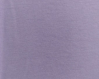 Sweat fabric French Terry plain, matt purple (dusty lilac)