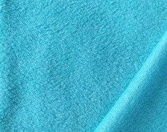 Tissu polaire Agneau uni, turquoise