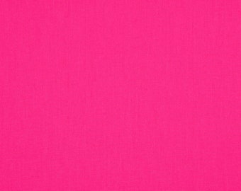 Baumwollstoff uni, hot pink