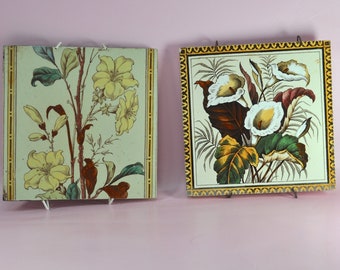 Art Nouveau Style Tiles, Botanical Wall Tiles