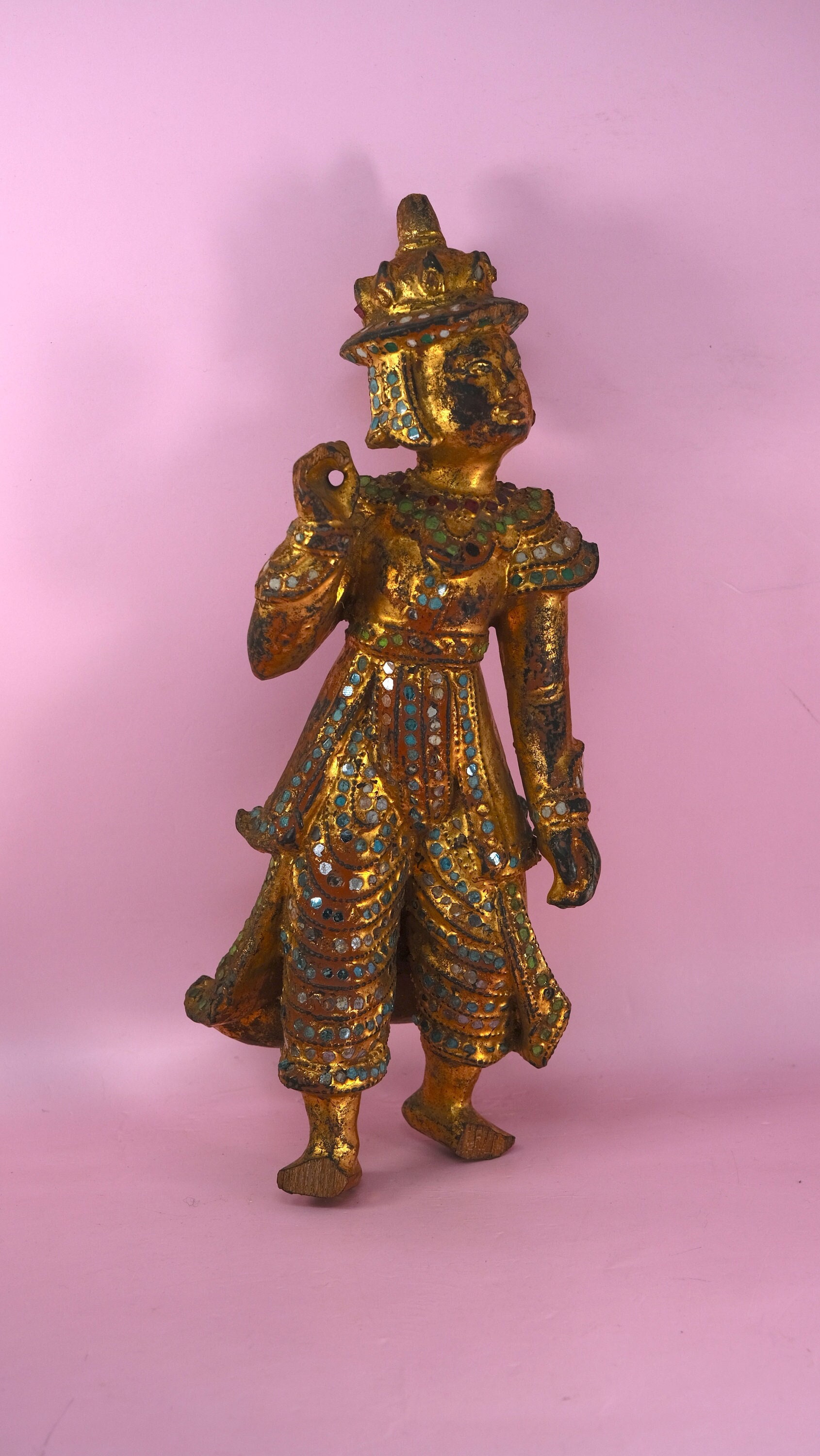 Old Teak Burmese Nat Angel  Burmese Statues, Asian Art Imports