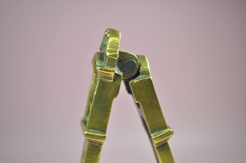 Vintage Brass Nutcracker | Grandfather Clock Novelty Figural | Early 20th Century Treen Collectible | Kitchenalia Gift image 8