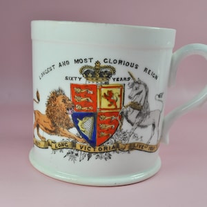 Queen Victoria Diamond Jubilee 1897 commemorative mug