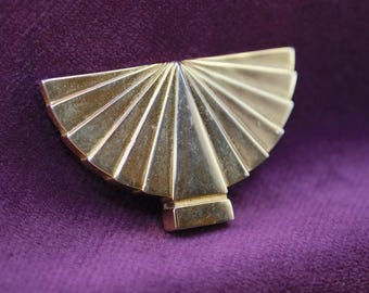 Karl Lagerfeld Brooch, 1980s Fan Brooch