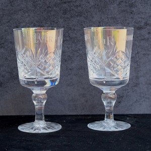 The Queen wine glasses, Silver Jubilee memorabilia 1977