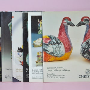 Antike Keramikbücher, Auktionskataloge Sothebys Christies