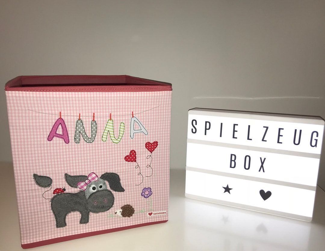 Toy Box Girl Donkey Franzi Toy Box Toy Laundry Box Box Etsy