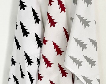 Tea towel grey fir trees - trendy Scandinavian style