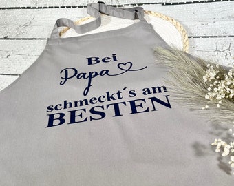 Schürze Kochschürze Grillschürze personalisiert bei Papa schmeckts am BESTEN