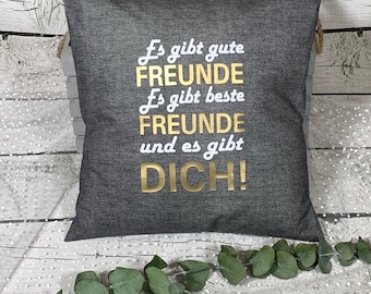 Kissen Geschenk Freunde bester Freunde 40 x 40 cm