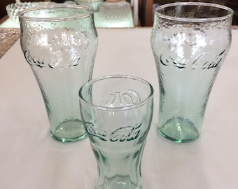 Vintage Wendy’s Coca Cola glasses！×3 One Wendy's and Coca-cola Clown Glasses - Auguste, Hobo