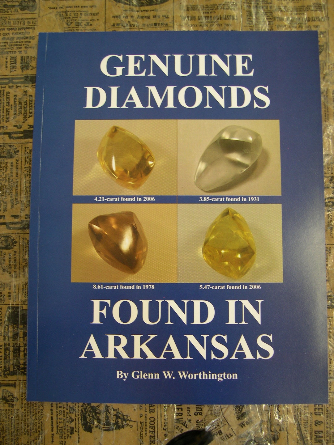 Book, Genuine Diamonds Found in Arkansas, Crater of Diamonds, State