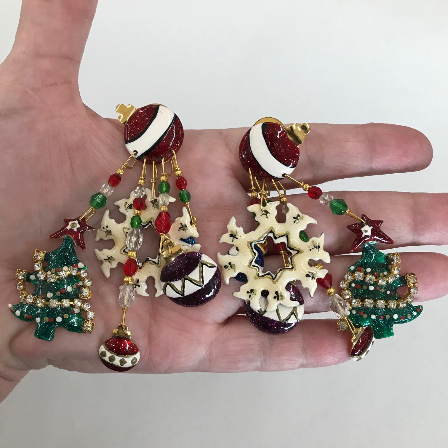 Lunch at the ritz christmas earrings best sale