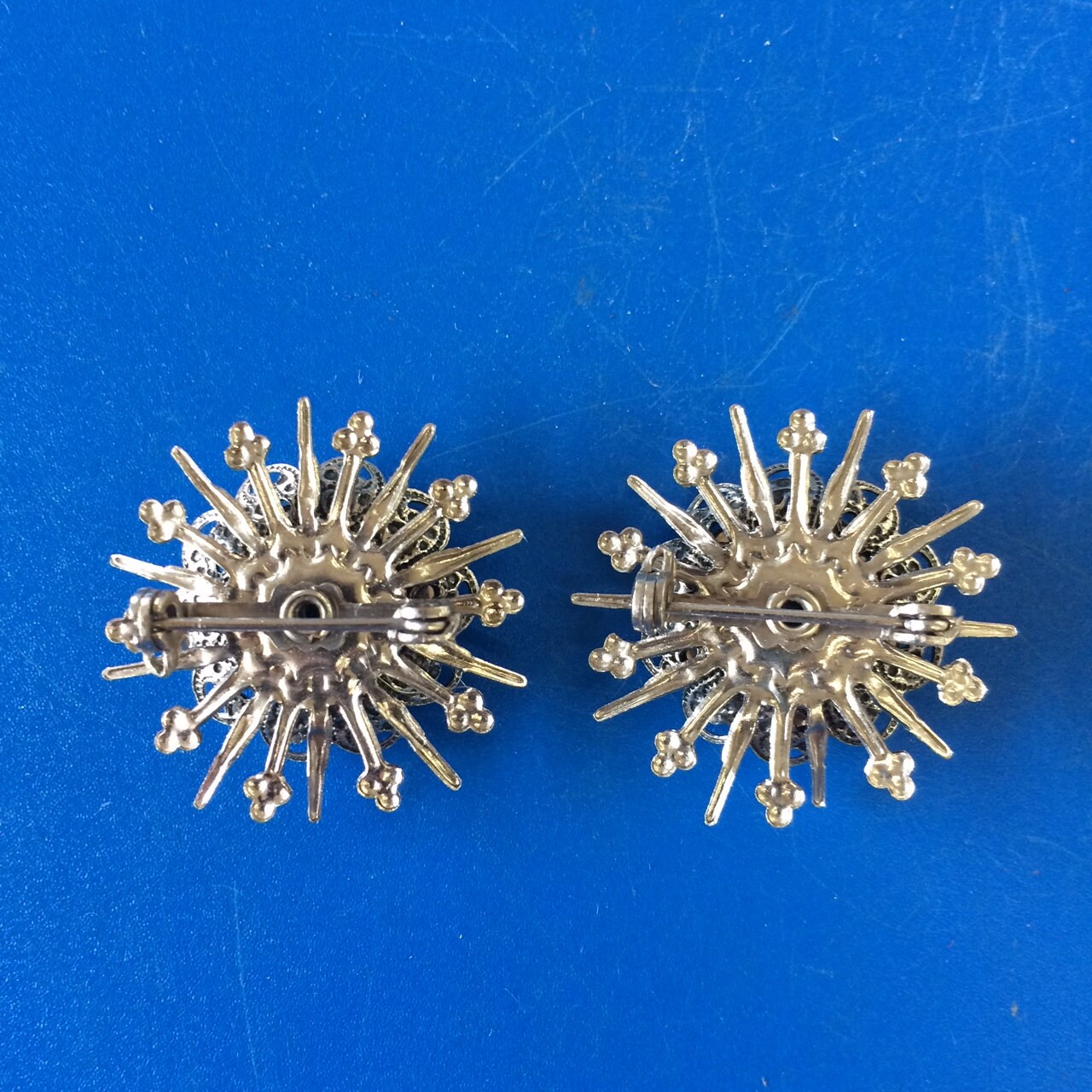 Vintage Collar Pin Set Vintage Cameo Blue Cameo Vintage Fur Etsy