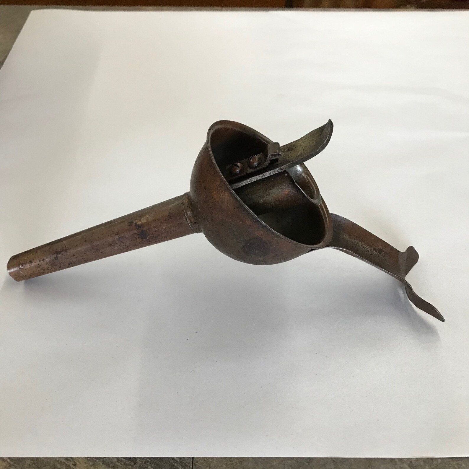 Vintage Oil Can Funnel Brass Oil Can Funnel Automotive Etsy