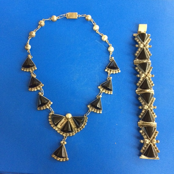 Vintage Sterling Silver, Vintage Onyx, Vintage Ste