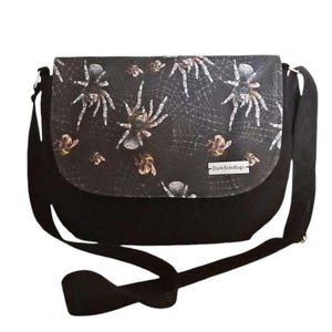 Messenger bag wiccan witch spiders, spiders purse, goth purse